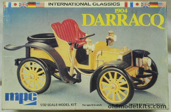 MPC 1/32 1904 Darracq, 2-1020 plastic model kit